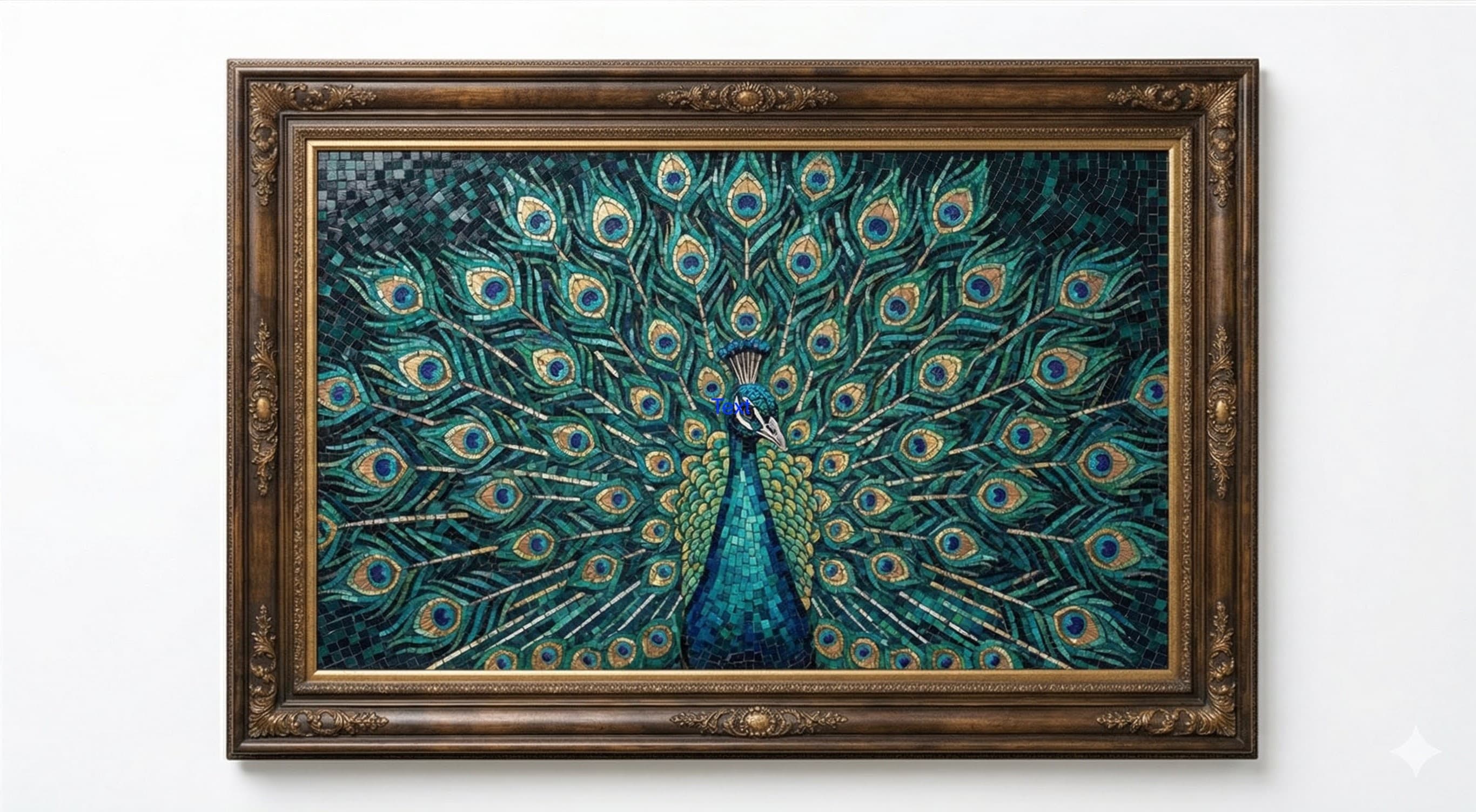 Peacock, Unfurled view 2